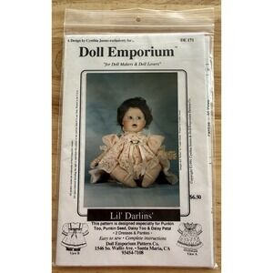 Doll Emporium Pattern 171 Lil' Darlins' Dresses & Panties For 15" & 11" Dolls UC